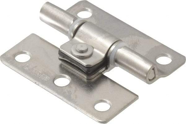 Sugatsune - 1-37/64" Long x 1-25/64" Wide x 3/64" Thick, Stainless Steel Torque Hinge - Stainless Steel, Polished Finish - Eagle Tool & Supply