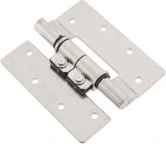 Sugatsune - 3-35/64" Long x 3-1/4" Wide x 5/64" Thick, Stainless Steel Torque Hinge - Stainless Steel, Polished Finish - Eagle Tool & Supply