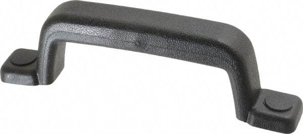 Sugatsune - Polyurethane Around Steel Core Chest Handle - 185mm Wide x 2-1/16" High, Black Coated, 2 Holes - Eagle Tool & Supply
