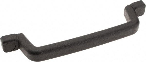 Sugatsune - Polyurethane Around Steel Core Chest Handle - 10-27/32" Wide x 2-1/4" High, Black Coated, 2 Holes - Eagle Tool & Supply