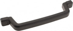 Sugatsune - Polyurethane Around Steel Core Chest Handle - 10-27/32" Wide x 2-1/4" High, Black Coated, 2 Holes - Eagle Tool & Supply
