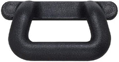 Sugatsune - Polyurethane Around Steel Core Chest Handle - 175mm Wide x 2-39/64" High, Black Coated, 2 Holes - Eagle Tool & Supply