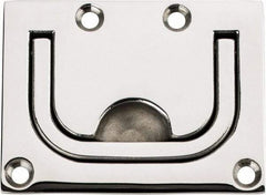 Sugatsune - Polished Finish 316 Stainless Steel Trap Door Ring - 1/4" Mortise Depth, 2-1/4" High x 3" Wide - Eagle Tool & Supply