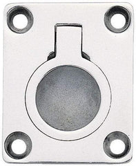 Sugatsune - Polished Finish 316 Stainless Steel Trap Door Ring - 23/64" Mortise Depth, 1-7/8" High x 1-1/2" Wide - Eagle Tool & Supply