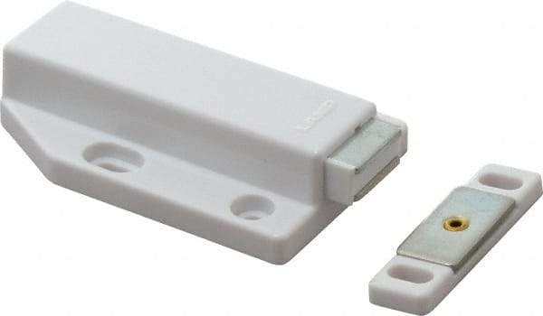 Sugatsune - 2-15/16" Long x 1-13/16" Wide x 21/32" High, Magnetic Touch Latch (Long Stroke) - ABS Plastic & Steel, with Yellow Chromate Finish - Eagle Tool & Supply