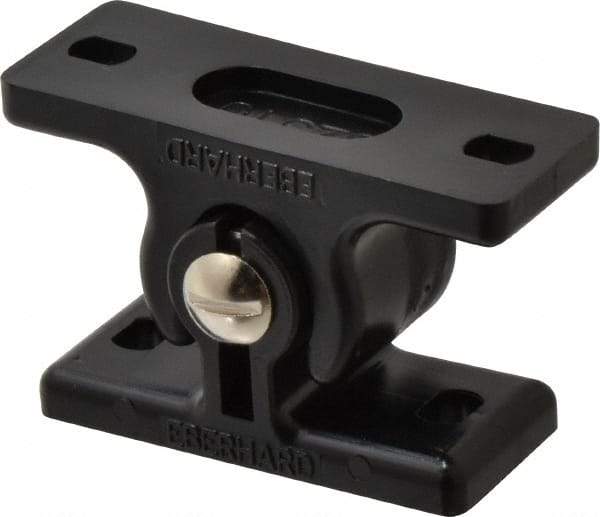 Sugatsune - 2-17/64" Long x 1" Wide x 1-1/4" High, Polyamide Adjustable Knuckle Catch - Black Coated, 18 - 44 Magnetic Force, 18-44 N/Lb Pull Force, 29-59 N/Lb Push Force, 2-41/64" Long Strike, 1-1/4" Wide Strike - Eagle Tool & Supply