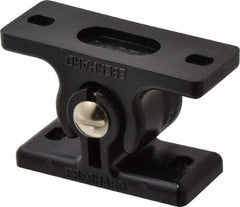 Sugatsune - 2-17/64" Long x 1" Wide x 1-1/4" High, Polyamide Adjustable Knuckle Catch - Black Coated, 18 - 44 Magnetic Force, 18-44 N/Lb Pull Force, 29-59 N/Lb Push Force, 2-41/64" Long Strike, 1-1/4" Wide Strike - Eagle Tool & Supply