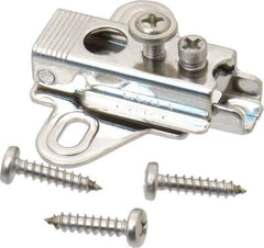 Sugatsune - 41.5mm Long x 48mm Wide x 18mm Thick, Hinge Mounting Plate - 304 Stainless Steel, Polished Finish - Eagle Tool & Supply