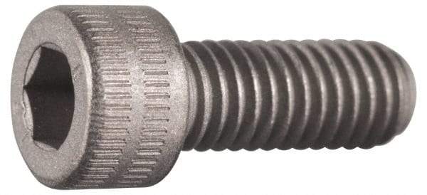 Made in USA - #2-56 UNC Hex Socket Drive, Socket Cap Screw - Grade A-286 Alloy Steel, Passivated Finish, Fully Threaded, 1/4" Length Under Head - Eagle Tool & Supply