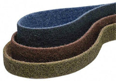 Brite Star - 2" Wide x 132" OAL, 120 Grit, Aluminum Oxide Abrasive Belt - Aluminum Oxide, Medium, Nonwoven, Series SC-LS - Eagle Tool & Supply