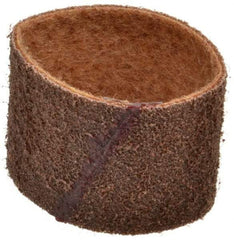 Brite Star - 3" Wide x 10-11/16" OAL, 80 Grit, Aluminum Oxide Abrasive Belt - Aluminum Oxide, Coarse, Nonwoven, Series SC-BS - Eagle Tool & Supply