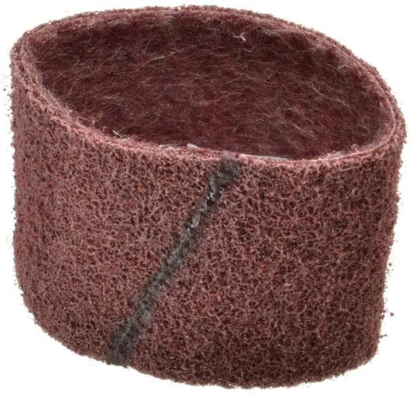 Brite Star - 3" Wide x 10-11/16" OAL, 120 Grit, Aluminum Oxide Abrasive Belt - Aluminum Oxide, Medium, Nonwoven, Series SC-BS - Eagle Tool & Supply