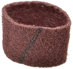 Brite Star - 3" Wide x 10-11/16" OAL, 120 Grit, Aluminum Oxide Abrasive Belt - Aluminum Oxide, Medium, Nonwoven, Series SC-BS - Eagle Tool & Supply