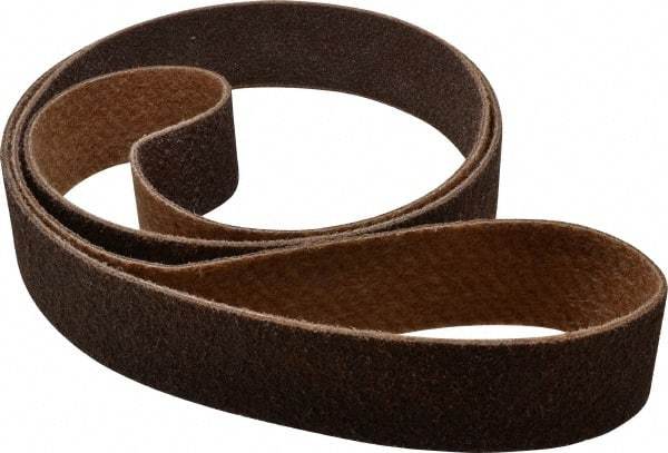 Brite Star - 3" Wide x 132" OAL, 80 Grit, Aluminum Oxide Abrasive Belt - Aluminum Oxide, Coarse, Nonwoven, Series SC-BS - Eagle Tool & Supply