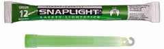 Cyalume - 10 Piece Green Chemical Lightstick - 6 Inch Long, 12 Hours Illumination Time, Nonflammable, Nontoxic and Waterproof, Snap and Shake Activation Method - Eagle Tool & Supply
