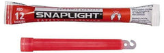 Cyalume - 10 Piece Red Chemical Lightstick - 6 Inch Long, 12 Hours Illumination Time, Nonflammable, Nontoxic and Waterproof, Snap and Shake Activation Method - Eagle Tool & Supply