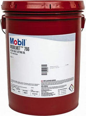 Mobil - Mobilmet 766, 5 Gal Pail Cutting Fluid - Straight Oil, For Automatic Lathe Operations, Broaching, Gear Shaving, Milling, Parting-Off, Planing, Shaping, Tapping, Threading - Eagle Tool & Supply