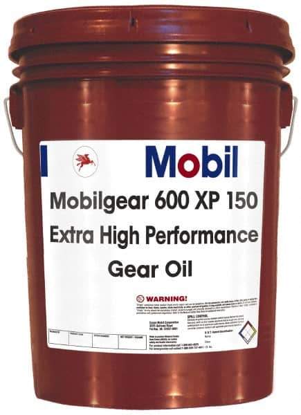 Mobil - 5 Gal Pail, Mineral Gear Oil - ISO 150 - Eagle Tool & Supply