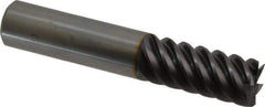 Guhring - 5/8", 1-1/4" LOC, 5/8" Shank Diam, 3-1/2" OAL, 6 Flute, Solid Carbide Square End Mill - Single End, FIREX Finish, Spiral Flute, 55° Helix, Centercutting, Right Hand Cut, Right Hand Flute, Series 3182 - Eagle Tool & Supply