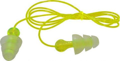 3M - Reusable, Corded, 26 dB, Flange Earplugs - Translucent, 100 Pairs - Eagle Tool & Supply