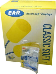3M - Disposable, Corded, 31 dB, Barrel Earplugs - Yellow, 200 Pairs - Eagle Tool & Supply
