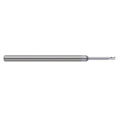 Variable Helix End Mills for Aluminum Alloys - 0.1562″ (5/32″) Cutter Diameter × 0.2350″ Length of Cut × 0.7500″ (3/4″) Reach Carbide Square End Mill for Aluminum Alloys, 3 Flutes, TiB2 Coated - Exact Industrial Supply