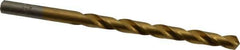 Chicago-Latrobe - #1 118° High Speed Steel Jobber Drill - TiN Finish, Right Hand Cut, Spiral Flute, Straight Shank, 3-7/8" OAL, Standard Point - Eagle Tool & Supply