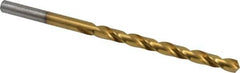 Chicago-Latrobe - #13 118° High Speed Steel Jobber Drill - TiN Finish, Right Hand Cut, Spiral Flute, Straight Shank, 3-1/2" OAL, Standard Point - Eagle Tool & Supply