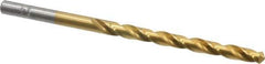 Chicago-Latrobe - #14 118° High Speed Steel Jobber Drill - TiN Finish, Right Hand Cut, Spiral Flute, Straight Shank, 3-3/8" OAL, Standard Point - Eagle Tool & Supply