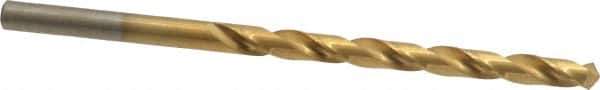 Chicago-Latrobe - #16 118° High Speed Steel Jobber Drill - TiN Finish, Right Hand Cut, Spiral Flute, Straight Shank, 3-3/8" OAL, Standard Point - Eagle Tool & Supply
