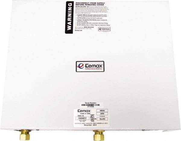 Eemax - 480VAC Electric Water Heater - 32 KW, 38.5 Amp, 6 Wire Gauge - Eagle Tool & Supply