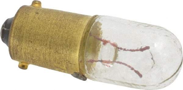 Eaton Cutler-Hammer - 0.9 Watt, 6 Volt, Incandescent Miniature & Specialty T3-1/4 Lamp - Bayonet Base, 0.01 to 0.999 Equivalent Range, Warm (1,000 to 3,000), Dimmable, 1-1/4" OAL - Eagle Tool & Supply