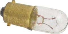 Eaton Cutler-Hammer - 0.9 Watt, 6 Volt, Incandescent Miniature & Specialty T3-1/4 Lamp - Bayonet Base, 0.01 to 0.999 Equivalent Range, Warm (1,000 to 3,000), Dimmable, 1-1/4" OAL - Eagle Tool & Supply