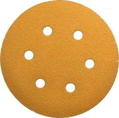 Made in USA - 6" Diam, 40 Grit, Aluminum Oxide Hook & Loop Disc - Coarse Grade, Coated, E Weight Paper Backing, - Eagle Tool & Supply