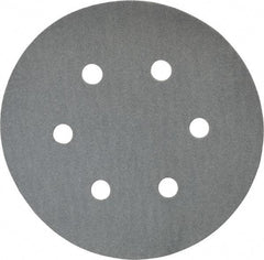 Made in USA - 6" Diam, 120 Grit, Silicon Carbide Hook & Loop Disc - Fine Grade, Coated, B Weight Paper Backing, - Eagle Tool & Supply