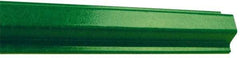 NMC - 6' High, Traffic Sign Post - Composite, Compatible with 18" High x 12" Wide Signs, 3/8" Hole Diam, Green - Eagle Tool & Supply