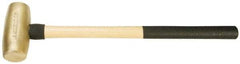 American Hammer - 10 Lb Head 2" Face Brass Head Hammer - 26" OAL, Wood Handle - Eagle Tool & Supply