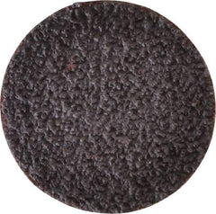 Tru-Maxx - 1-1/2" Disc Diam, 36 Grit, Aluminum Oxide Quick Change Disc - Type S Attaching System, Coated, Brown, Very Coarse Grade, 30,000 RPM - Eagle Tool & Supply