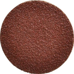 Tru-Maxx - 1-1/2" Disc Diam, 50 Grit, Aluminum Oxide Quick Change Disc - Type S Attaching System, Coated, Brown, Coarse Grade, 30,000 RPM - Eagle Tool & Supply