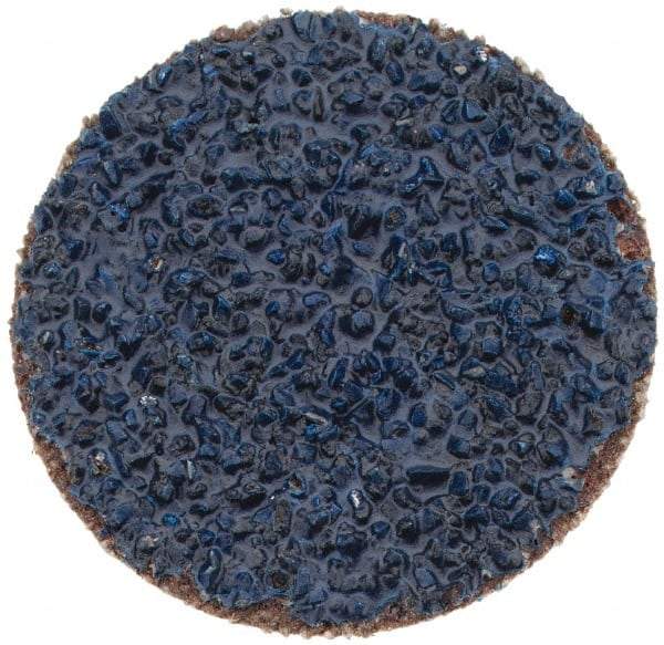 Tru-Maxx - 1" Disc Diam, 36 Grit, Zirconia Alumina Quick Change Disc - Type S Attaching System, Coated, Blue, Very Coarse Grade, 20,000 RPM - Eagle Tool & Supply