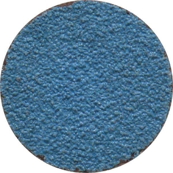 Tru-Maxx - 1" Disc Diam, 60 Grit, Zirconia Alumina Quick Change Disc - Type S Attaching System, Coated, Blue, Medium Grade, 20,000 RPM - Eagle Tool & Supply
