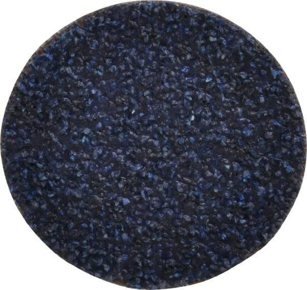 Tru-Maxx - 1-1/2" Disc Diam, 36 Grit, Zirconia Alumina Quick Change Disc - Type S Attaching System, Coated, Blue, Very Coarse Grade, 30,000 RPM - Eagle Tool & Supply