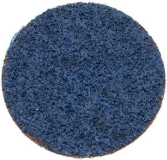 Tru-Maxx - 1-1/2" Disc Diam, 40 Grit, Zirconia Alumina Quick Change Disc - Type S Attaching System, Coated, Blue, Coarse Grade, 30,000 RPM - Eagle Tool & Supply