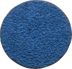 Tru-Maxx - 1-1/2" Disc Diam, 60 Grit, Zirconia Alumina Quick Change Disc - Type S Attaching System, Coated, Blue, Medium Grade, 30,000 RPM - Eagle Tool & Supply