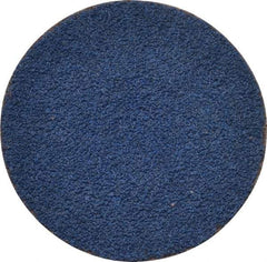 Tru-Maxx - 1-1/2" Disc Diam, 80 Grit, Zirconia Alumina Quick Change Disc - Type S Attaching System, Coated, Blue, Medium Grade, 30,000 RPM - Eagle Tool & Supply