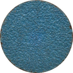 Tru-Maxx - 2" Disc Diam, 36 Grit, Zirconia Alumina Quick Change Disc - Type S Attaching System, Coated, Blue, Very Coarse Grade, 30,000 RPM - Eagle Tool & Supply