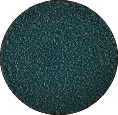 Tru-Maxx - 2" Disc Diam, 40 Grit, Zirconia Alumina Quick Change Disc - Type S Attaching System, Coated, Blue, Coarse Grade, 30,000 RPM - Eagle Tool & Supply