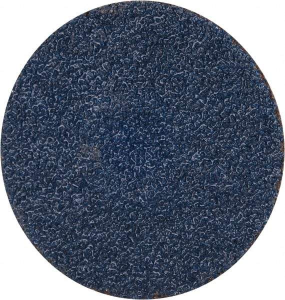 Tru-Maxx - 2" Disc Diam, 50 Grit, Zirconia Alumina Quick Change Disc - Type S Attaching System, Coated, Blue, Coarse Grade, 30,000 RPM - Eagle Tool & Supply