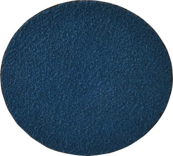 Tru-Maxx - 3" Disc Diam, 50 Grit, Zirconia Alumina Quick Change Disc - Type S Attaching System, Coated, Blue, Coarse Grade, 20,000 RPM - Eagle Tool & Supply