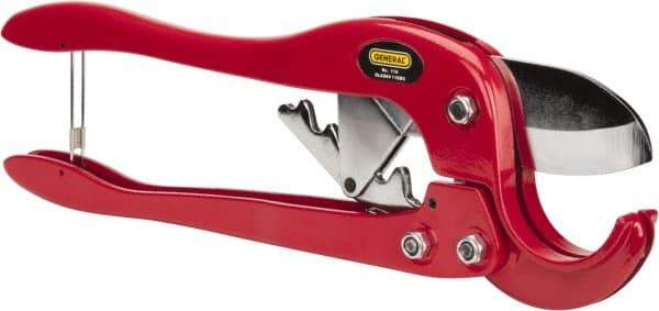 General - 2" Pipe Capacity, Tube & Pipe Cutter - Cuts Plastic, Rubber, PVC, CPVC - Eagle Tool & Supply